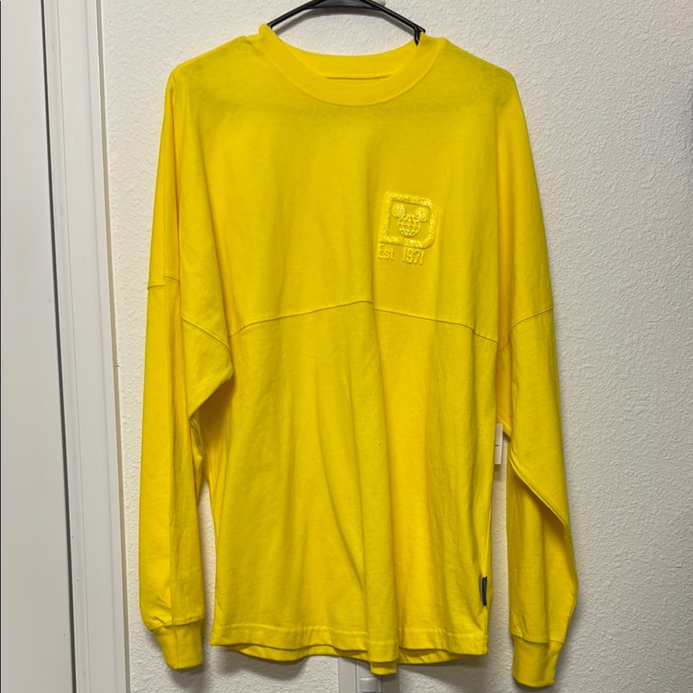 Bright Yellow Long Sleeve Disney spirit jersey